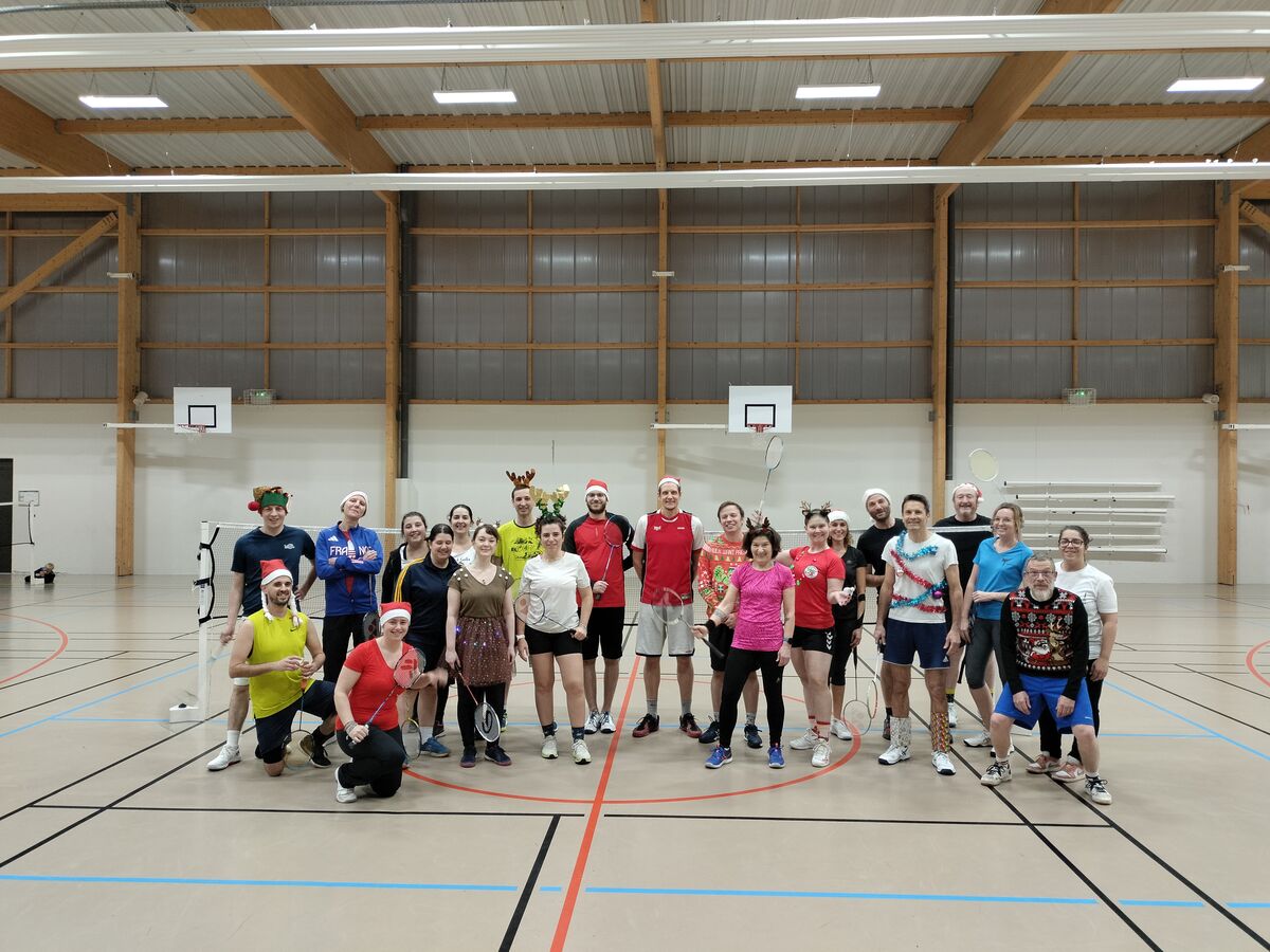 Badminton, ambiance de Noël